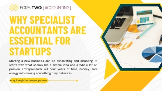 Why Specialist Accountants Are Essential for Startups