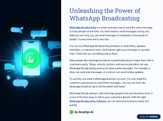 Simplify Messaging Campaigns Using Whatsapp Broadcasting Software