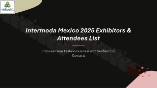 Intermoda Mexico 2025 Exhibitor & Attendees List | VisitorsList
