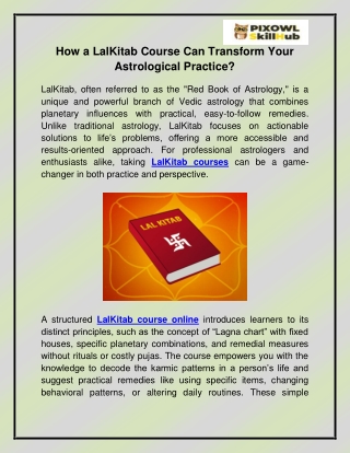 LalKitab courses