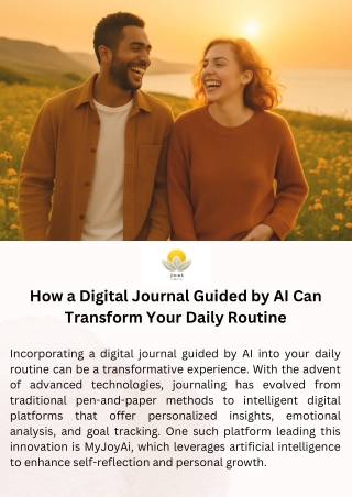 How a Digital Journal Guided by AI Can Transform Your Daily Routine