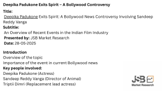 PowerPoint Presentation Deepika Padukone Exits Spirit – A Bollywood Controversy