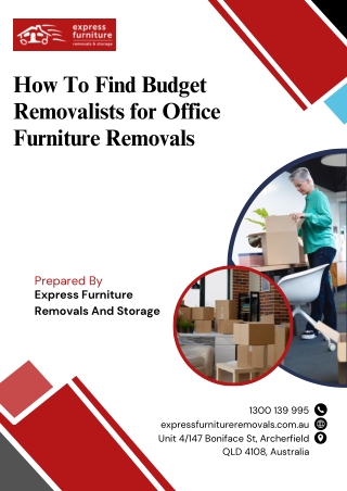 How To Find Budget Removalists for Office Furniture Removals