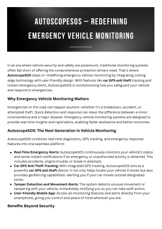 autoscopesos redefining