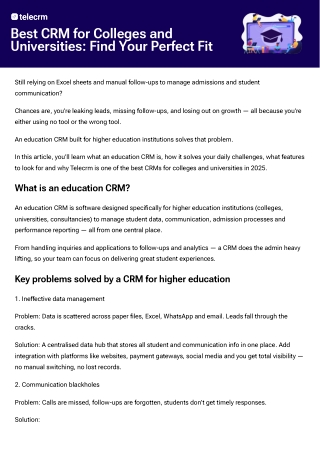 best crm for colleges and universities find your