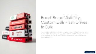 Boost Brand Visibility: Custom USB Flash Drives in Bulk