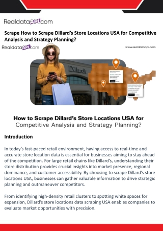 How to Scrape Dillard’s Store Locations USA for Competitive Analysis and Strategy Planning