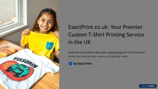 Exact Print’s T Shirt Printing Ignites Radiant Custom Vibes