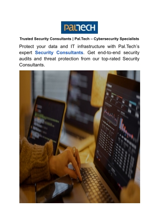 Trusted Security Consultants _ Pal.Tech – Cybersecurity Specialists