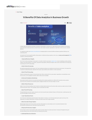 15 Benefits of Data Analytics in Business Growth