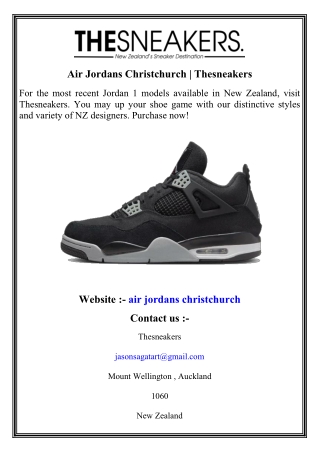 Air Jordans Christchurch   Thesneakers