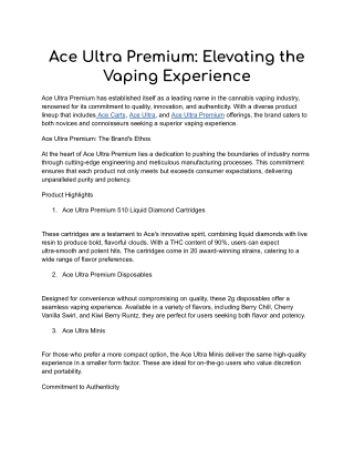 Ace Carts Ultra Premium