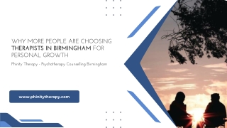 Why More People Are Choosing Therapists in Birmingham for Personal Growth