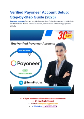 Verified Payoneer Account Setup_ Step-by-Step Guide (2025)