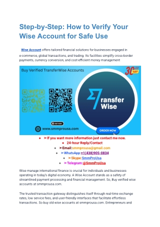 step by step how to verify your wise account