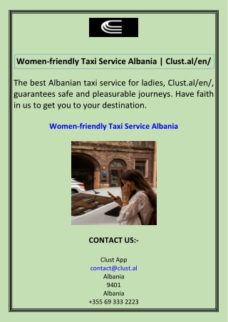 Women-friendly Taxi Service Albania  Clust.alen