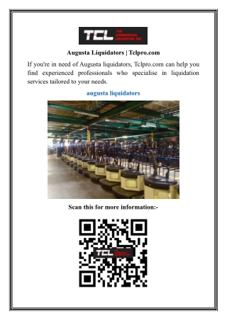 augusta liquidators tclpro com