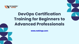 DevOps Certification Training for Beginners to Advanced Professionals