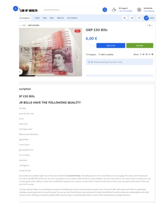 GBP £50 Bills in Germany - labofwealth.com