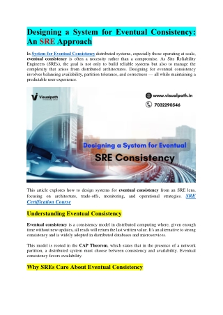 SRE Training - Site Reliability Engineering Course