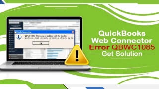 Steps to Fix QuickBooks Web Connector Error QBWC1085