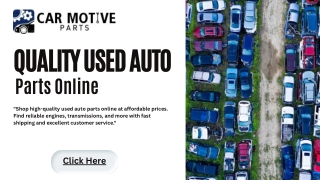 Quality Used Auto Parts Online