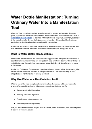 Water Bottle Manifestation_ Turning Ordinary Water Into a Manifestation Tool (1)