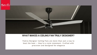 Designer Ceiling Fans That Define Decor Trends