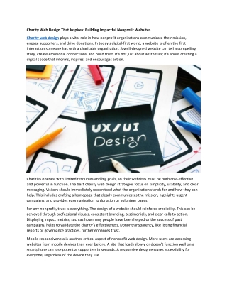 Charity Web Design That Inspires: Building Impactful Nonprofit Websites