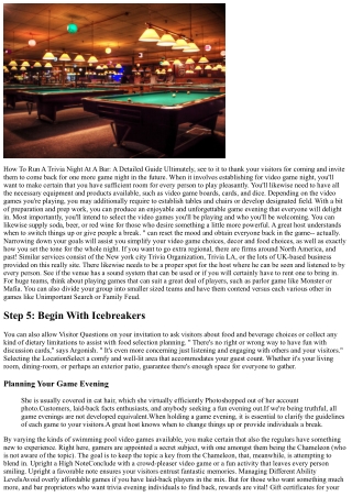 Exactly How To Intend The Perfect Video Game Night With Timeline
