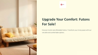 Premium Futons for Sale – Comfort Meets Style
