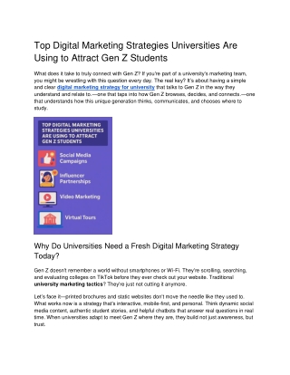 Top Digital Marketing Strategies Universities Are Using to Attract Gen Z Students
