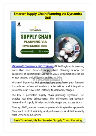 Microsoft Dynamics 365 Training Hands-On Sessions by Experts