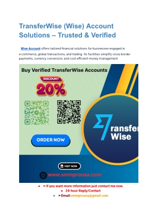 transferwise wise account solutions trusted