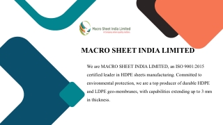 macro sheet india limited