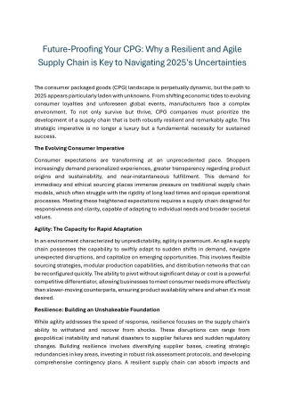 future proofing your cpg why a resilient