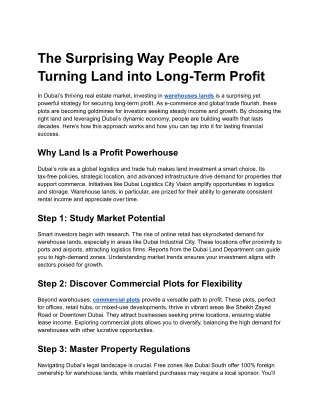 the surprising way people are turning land into