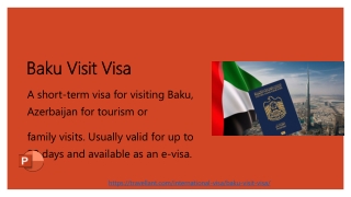 Baku Visit Visa