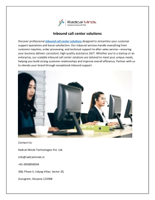 inbound call center solutions