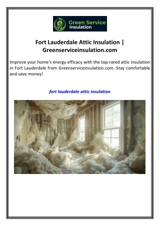 Attic Insulation Contractors Near Me   greenserviceinsulation.com