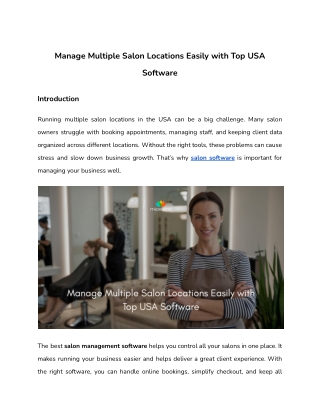manage multiple salon locations easily with