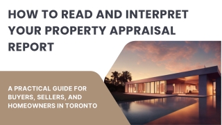 how to read and interpret your property appraisal