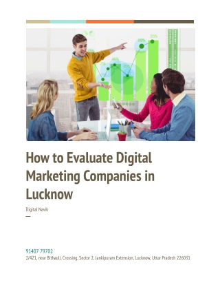 How to Evaluate Digital Marketing Companies in Lucknow