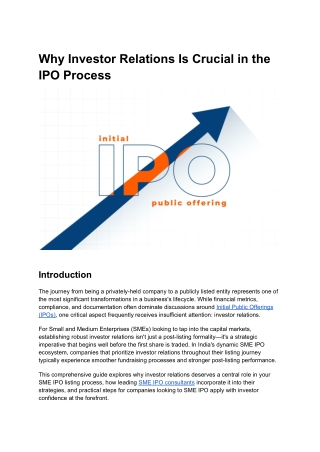 Why It's Vital to Engage Investors During IPO Process