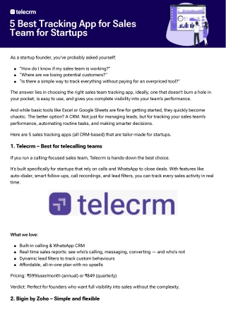 5 Best Tracking Apps for Sales