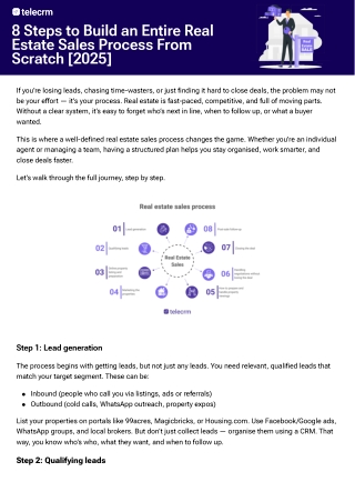 Real Estate Sales Process