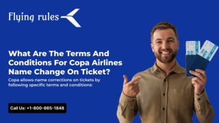 Copa Airlines name change policy