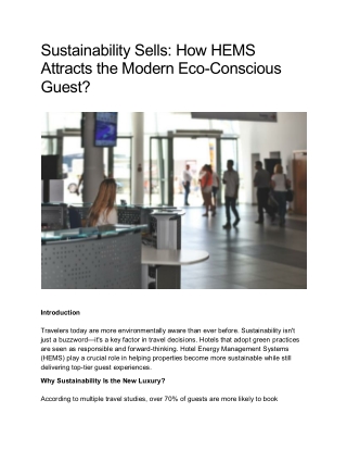 sustainability sells how hems attracts the modern