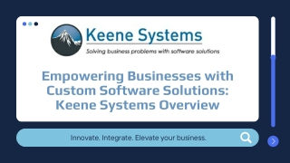 Keene Systems: Custom ASP.NET Solutions for Modern Businesses