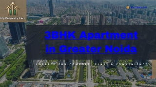 Top Deals on the Best 3BHK Apartment in Greater Noida | My Property Fact